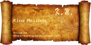 Kind Melinda névjegykártya